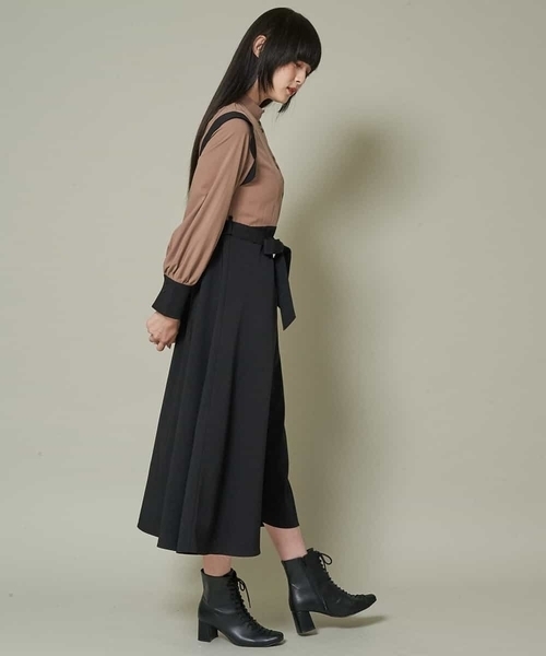 A de a.v.v（アードアー・ヴェ・ヴェ）の「配色切替ワンピース（ワンピース・レディース・ベージュ/ネイビー・38/36）」の17枚目の写真