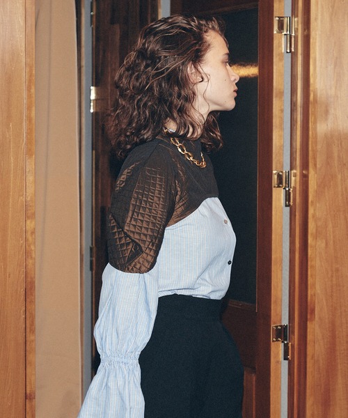 MAISON SPECIAL（メゾンスペシャル）の「バルーンスリーブショートトップ【MAISON SPECIAL/メゾンスペシャル】■セットアップ対応■（Tシャツ/カットソー・レディース・ホワイト/ブラック/ブラウン・FREE）」の10枚目の写真