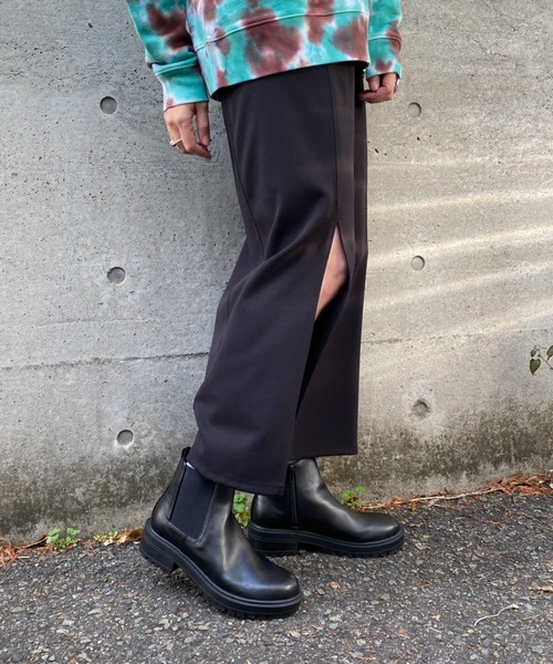 CIAOPANIC（チャオパニック）の「カットジョーゼットスリットタイトスカート（スカート・レディース・アイボリー/ブラック/グリーン・SMALL/MEDIUM）」の15枚目の写真