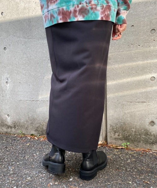 CIAOPANIC（チャオパニック）の「カットジョーゼットスリットタイトスカート（スカート・レディース・アイボリー/ブラック/グリーン・SMALL/MEDIUM）」の14枚目の写真