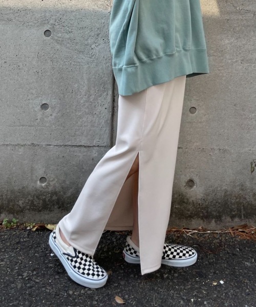 CIAOPANIC（チャオパニック）の「カットジョーゼットスリットタイトスカート（スカート・レディース・アイボリー/ブラック/グリーン・SMALL/MEDIUM）」の11枚目の写真