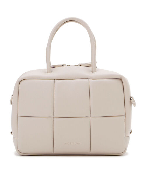 ADD CULUMN（アドカラム）の「ADD CULUMN(アドカラム) PUFF-BOSTON/ボストンバック（ショルダーバッグ・レディース・アイボリー/ラベンダー/ブラック・FREE）」の2枚目の写真