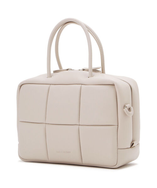 ADD CULUMN（アドカラム）の「ADD CULUMN(アドカラム) PUFF-BOSTON/ボストンバック（ショルダーバッグ・レディース・アイボリー/ラベンダー/ブラック・FREE）」の4枚目の写真