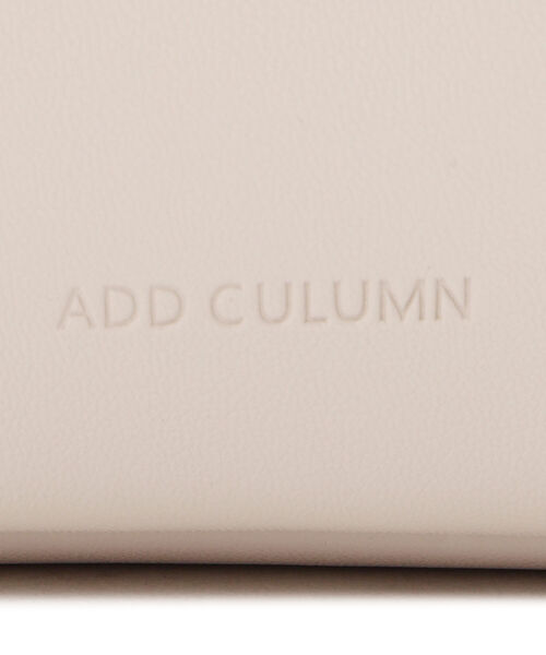ADD CULUMN（アドカラム）の「ADD CULUMN(アドカラム) PUFF-BOSTON/ボストンバック（ショルダーバッグ・レディース・アイボリー/ラベンダー/ブラック・FREE）」の9枚目の写真