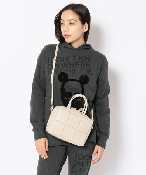 ADD CULUMN（アドカラム）の「ADD CULUMN(アドカラム) PUFF-BOSTON/ボストンバック（ショルダーバッグ・レディース・アイボリー/ラベンダー/ブラック・FREE）」の11枚目の写真