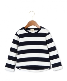 green label relaxing | 【KIDS】ワイドボーダーロングスリーブカットソー(Tシャツ/カットソー)