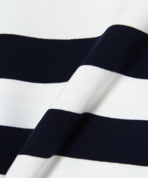 green label relaxing(グリーンレーベルリラクシング)の「【KIDS】ワイドボーダーロングスリーブカットソー ◆(Tシャツ/カットソー・キッズ・グレー/ネイビー・S/105/L/125/135/M/115/95)」の8枚目の写真