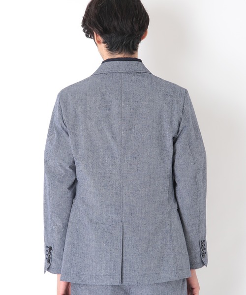 CROWDED CLOSET(クラウデッドクローゼット)の「【COOL DOT(クールドッツ)】ツイルプリントジャケット/セットアップ・別売りパンツ有り(テーラードジャケット・メンズ・ネイビー/グレー/ブルー・01/02/03/04)」の10枚目の写真