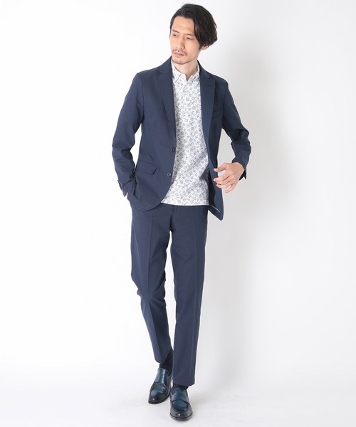CROWDED CLOSET(クラウデッドクローゼット)の「【COOL DOT(クールドッツ)】ツイルプリントジャケット/セットアップ・別売りパンツ有り(テーラードジャケット・メンズ・ネイビー/グレー/ブルー・01/02/03/04)」の13枚目の写真