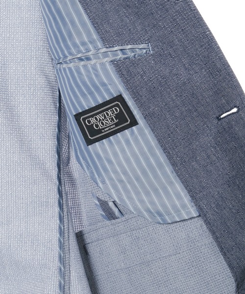 CROWDED CLOSET(クラウデッドクローゼット)の「【COOL DOT(クールドッツ)】ツイルプリントジャケット/セットアップ・別売りパンツ有り(テーラードジャケット・メンズ・ネイビー/グレー/ブルー・01/02/03/04)」の22枚目の写真
