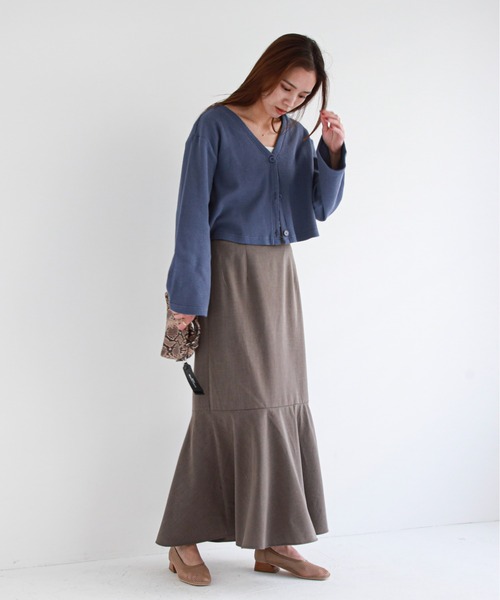 feepur（フェピュール）の「マーメイドスカート（スカート・レディース・チャコールグレー/ブラック/ベージュ/グリーン・SMALL/MEDIUM）」の13枚目の写真