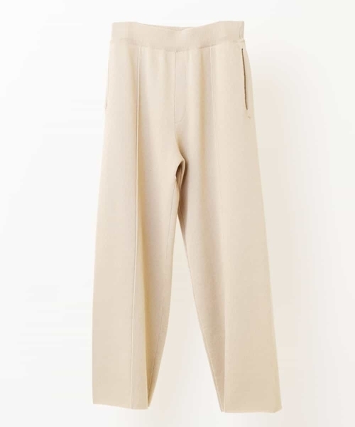 MK MICHEL KLEIN HOMME (エムケーミッシェルクランオム)の「ニットパンツ(その他パンツ・メンズ・アイボリー/ブラック・48/46)」の1枚目の写真
