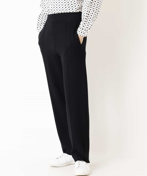 MK MICHEL KLEIN HOMME (エムケーミッシェルクランオム)の「ニットパンツ(その他パンツ・メンズ・アイボリー/ブラック・48/46)」の2枚目の写真