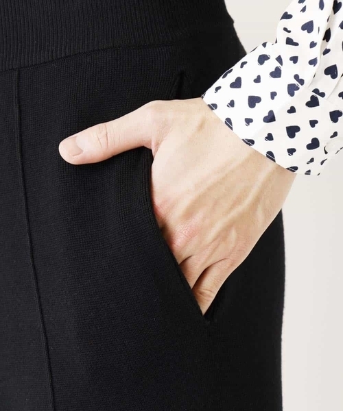 MK MICHEL KLEIN HOMME (エムケーミッシェルクランオム)の「ニットパンツ(その他パンツ・メンズ・アイボリー/ブラック・48/46)」の4枚目の写真