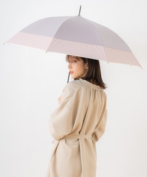 完全遮光 UVカット100% 日傘 晴雨兼用 makez.マケズ ジャンプ傘 パイピング切替