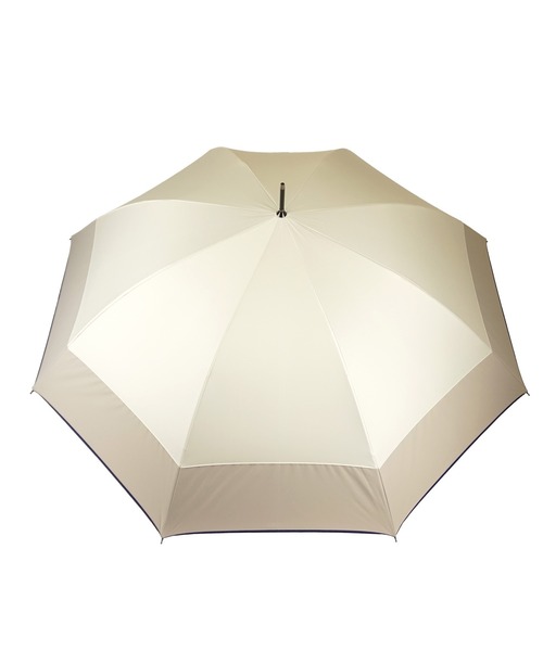 macocca(マコッカ)の「完全遮光 UVカット100% 日傘 晴雨兼用 makez.マケズ ジャンプ傘 パイピング切替(長傘・レディース・ピンクベージュ/ホワイト/グレー/グレイッシュベージュ/モカ/パープル/ネイビー系/ブラウン系・FREE)」の9枚目の写真