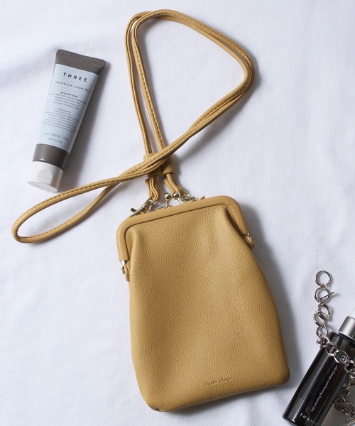Legato Largo（レガートラルゴ）の「【Legato Largo】レガートラルゴ スマホ ショルダーバッグ ポーチ LH-F2064（ショルダーバッグ・レディース・ブラック/キャメル/グリーン/イエロー/グレイッシュベージュ・FREE）」の5枚目の写真