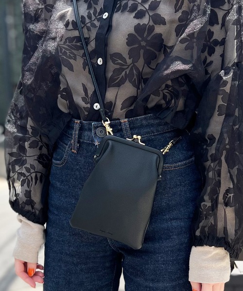 Legato Largo（レガートラルゴ）の「【Legato Largo】レガートラルゴ スマホ ショルダーバッグ ポーチ LH-F2064（ショルダーバッグ・レディース・ブラック/キャメル/グリーン/イエロー/グレイッシュベージュ・FREE）」の16枚目の写真