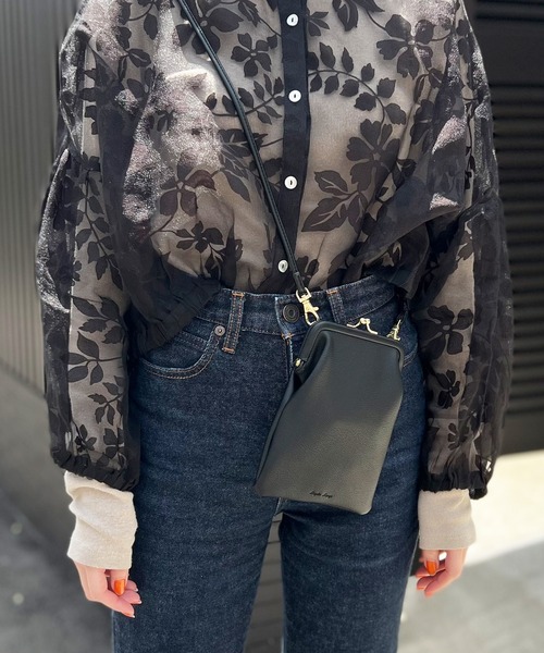 Legato Largo（レガートラルゴ）の「【Legato Largo】レガートラルゴ スマホ ショルダーバッグ ポーチ LH-F2064（ショルダーバッグ・レディース・ブラック/キャメル/グリーン/イエロー/グレイッシュベージュ・FREE）」の17枚目の写真