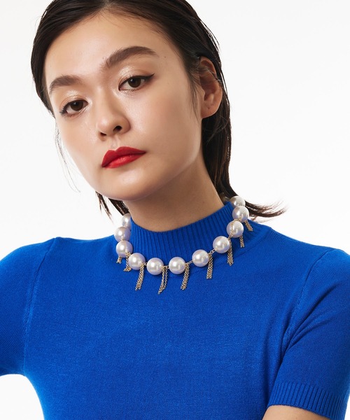 Narcissus(ナルシス)の「【Narcissus】パールフリンジネックレス(ネックレス・レディース・シルバー/ゴールド・FREE)」の2枚目の写真