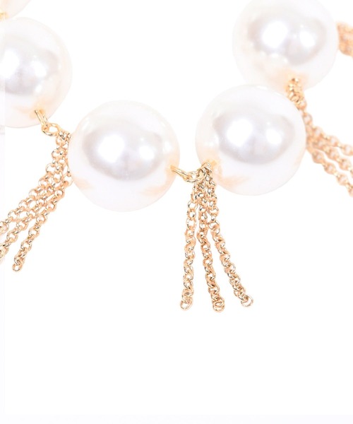 Narcissus(ナルシス)の「【Narcissus】パールフリンジネックレス(ネックレス・レディース・シルバー/ゴールド・FREE)」の3枚目の写真