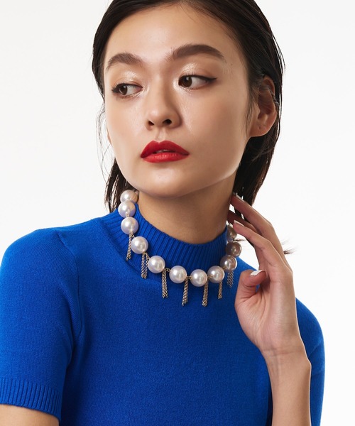 Narcissus(ナルシス)の「【Narcissus】パールフリンジネックレス(ネックレス・レディース・シルバー/ゴールド・FREE)」の8枚目の写真