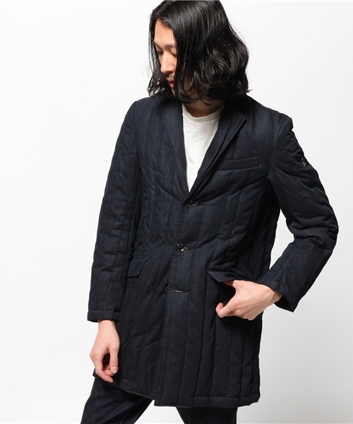 OUTLET（アウトレット）の「【Ciaopanic】デニムDOWNCHESTER（チェスターコート・メンズ・ブルー/インディゴブルー・MEDIUM/LARGE）」の2枚目の写真