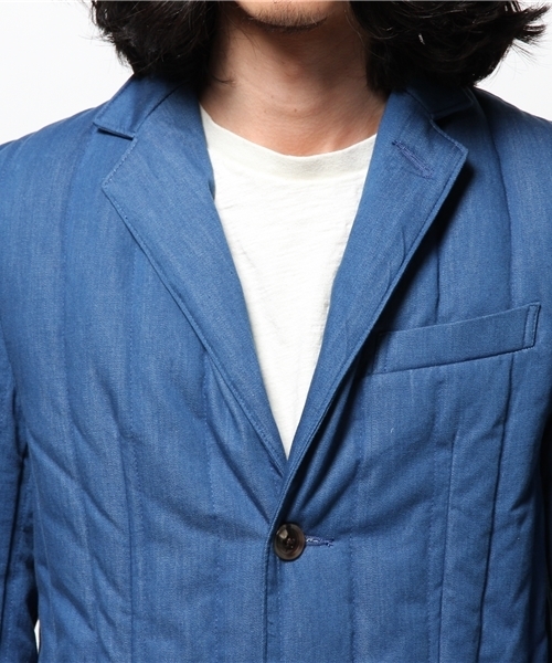 OUTLET（アウトレット）の「【Ciaopanic】デニムDOWNCHESTER（チェスターコート・メンズ・ブルー/インディゴブルー・MEDIUM/LARGE）」の5枚目の写真
