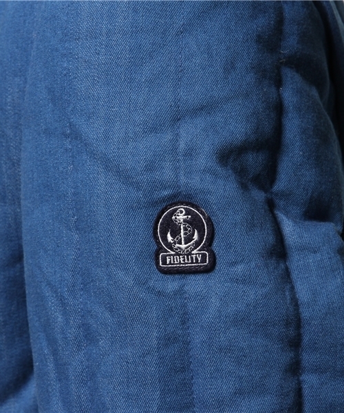 OUTLET（アウトレット）の「【Ciaopanic】デニムDOWNCHESTER（チェスターコート・メンズ・ブルー/インディゴブルー・MEDIUM/LARGE）」の11枚目の写真