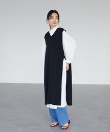 CRAFT STANDARD BOUTIQUE | 【ウォッシャブル】レイヤードニットベスト　＊◆(ベスト)