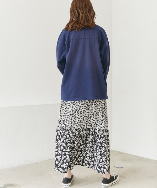 SCREEN STARS（スクリーンスターズ）の「【別注】ナンバリングフットボールTシャツ（Tシャツ/カットソー・レディース・アイボリー/ブルー/ネイビー・M/L）」の22枚目の写真