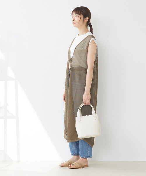 menue（メヌエ）の「スクエアトゥ 編み込み スライドサンダル（サンダル・レディース・イエロー/ブラック/ブラウン/ベージュ/アイボリー・M/S/3L/XS/L/LL）」の21枚目の写真