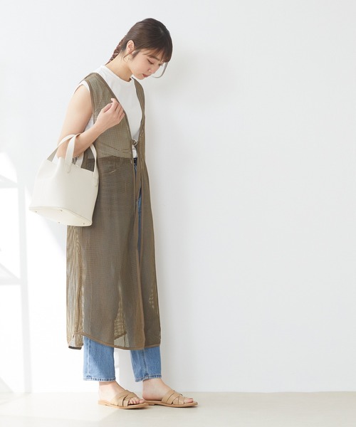 menue（メヌエ）の「スクエアトゥ 編み込み スライドサンダル（サンダル・レディース・イエロー/ブラック/ブラウン/ベージュ/アイボリー・M/S/3L/XS/L/LL）」の20枚目の写真