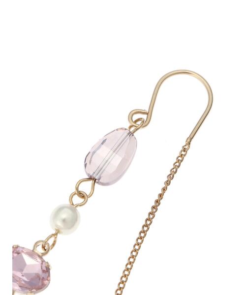 Maison de FLEUR(メゾンドフルール)の「アメリカンビジューピアス(ピアス(両耳用)・レディース・ホワイト/ピンク・FREE)」の9枚目の写真