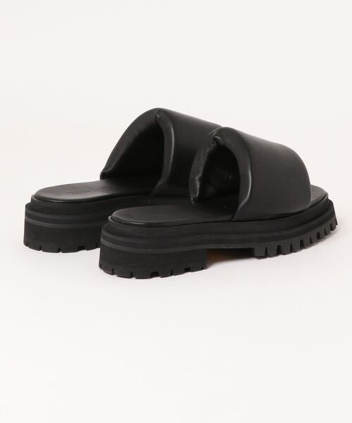 JANESMITH(ジェーンスミス)の「【JANE SMITH(ジェーンスミス)】VIBRAM SOLE LEATHER SLIDE(サンダル・レディース・ブラック/キャメル・37/38/36)」の3枚目の写真
