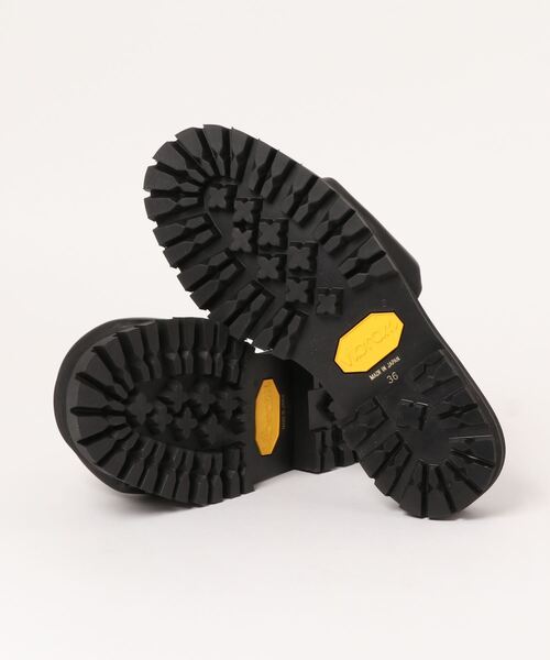 JANESMITH(ジェーンスミス)の「【JANE SMITH(ジェーンスミス)】VIBRAM SOLE LEATHER SLIDE(サンダル・レディース・ブラック/キャメル・37/38/36)」の4枚目の写真