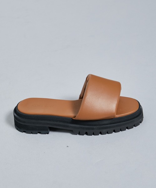 JANESMITH(ジェーンスミス)の「【JANE SMITH(ジェーンスミス)】VIBRAM SOLE LEATHER SLIDE(サンダル・レディース・ブラック/キャメル・37/38/36)」の8枚目の写真