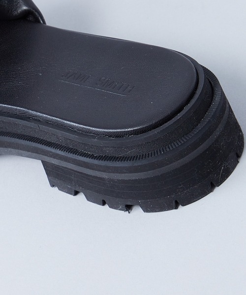 JANESMITH(ジェーンスミス)の「【JANE SMITH(ジェーンスミス)】VIBRAM SOLE LEATHER SLIDE(サンダル・レディース・ブラック/キャメル・37/38/36)」の12枚目の写真