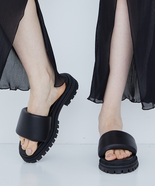 JANESMITH(ジェーンスミス)の「【JANE SMITH(ジェーンスミス)】VIBRAM SOLE LEATHER SLIDE(サンダル・レディース・ブラック/キャメル・37/38/36)」の19枚目の写真