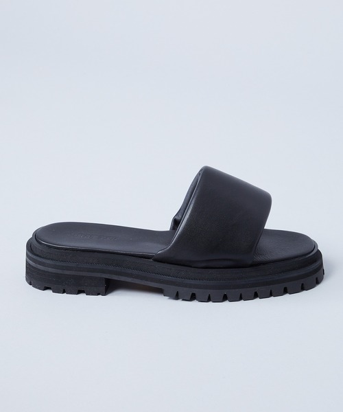JANESMITH(ジェーンスミス)の「【JANE SMITH(ジェーンスミス)】VIBRAM SOLE LEATHER SLIDE(サンダル・レディース・ブラック/キャメル・37/38/36)」の15枚目の写真