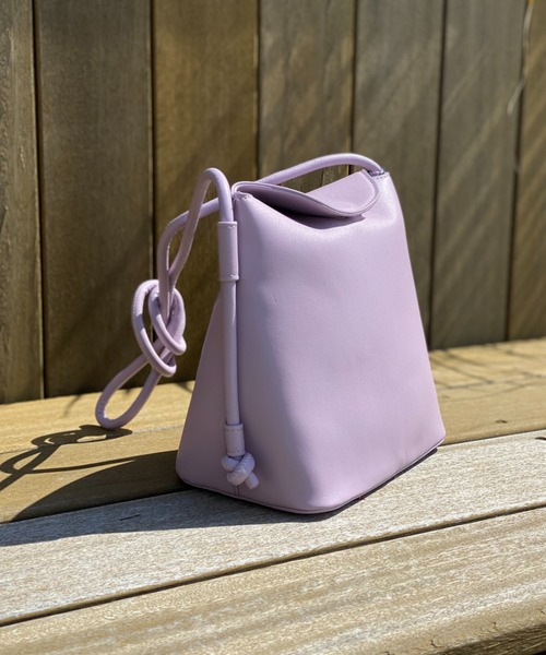 CIAOPANIC（チャオパニック）の「シンプルスタックショルダーバッグ（ショルダーバッグ・レディース・ブラック/ベージュ/バイオレット・FREE）」の3枚目の写真