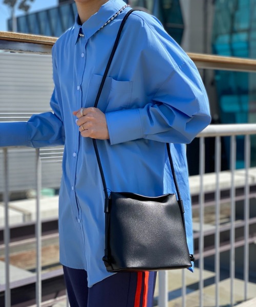 CIAOPANIC（チャオパニック）の「シンプルスタックショルダーバッグ（ショルダーバッグ・レディース・ブラック/ベージュ/バイオレット・FREE）」の13枚目の写真