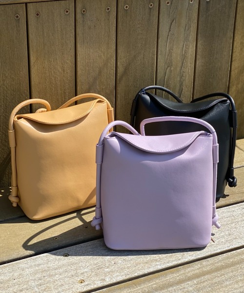 CIAOPANIC（チャオパニック）の「シンプルスタックショルダーバッグ（ショルダーバッグ・レディース・ブラック/ベージュ/バイオレット・FREE）」の14枚目の写真