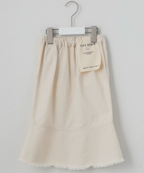 CIAOPANIC TYPY（チャオパニックティピー）の「■【KIDS】フリンジデニムマーメイドスカート（スカート・キッズ・ブルー/アイボリー・SMALL/MEDIUM/LARGE/X-LARGE/XX-LARGE）」の6枚目の写真