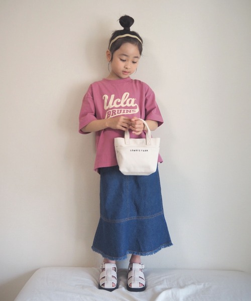 CIAOPANIC TYPY（チャオパニックティピー）の「■【KIDS】フリンジデニムマーメイドスカート（スカート・キッズ・ブルー/アイボリー・SMALL/MEDIUM/LARGE/X-LARGE/XX-LARGE）」の18枚目の写真