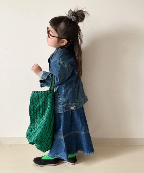 CIAOPANIC TYPY（チャオパニックティピー）の「■【KIDS】フリンジデニムマーメイドスカート（スカート・キッズ・ブルー/アイボリー・SMALL/MEDIUM/LARGE/X-LARGE/XX-LARGE）」の14枚目の写真