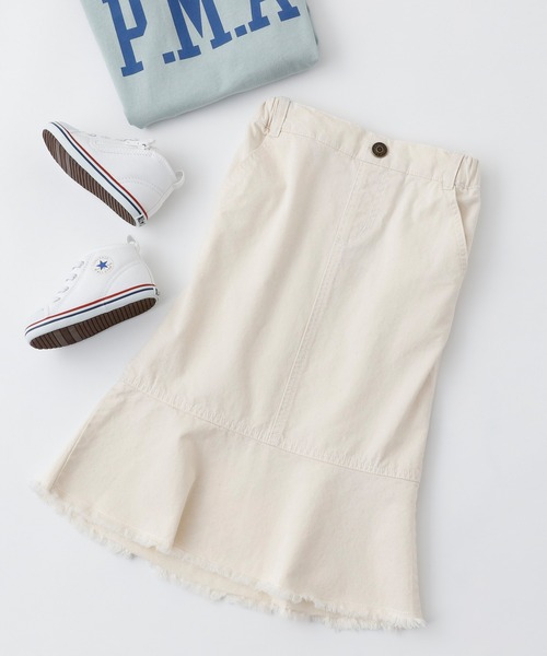 CIAOPANIC TYPY（チャオパニックティピー）の「■【KIDS】フリンジデニムマーメイドスカート（スカート・キッズ・ブルー/アイボリー・SMALL/MEDIUM/LARGE/X-LARGE/XX-LARGE）」の21枚目の写真