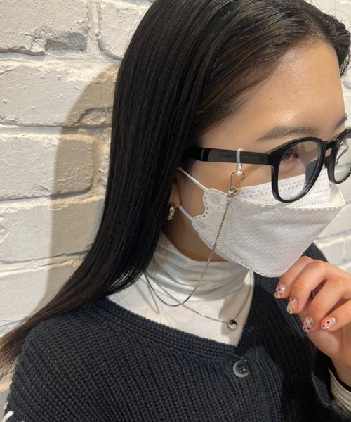 Me%（ミィパーセント）の「プレーンウェリントンメガネ（メガネ・レディース・ブラック/ベージュ/その他・FREE）」の15枚目の写真