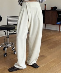 chuclla | 【chuclla】【2022/SS】Cross waist color wide pants chw22s097(その他パンツ)