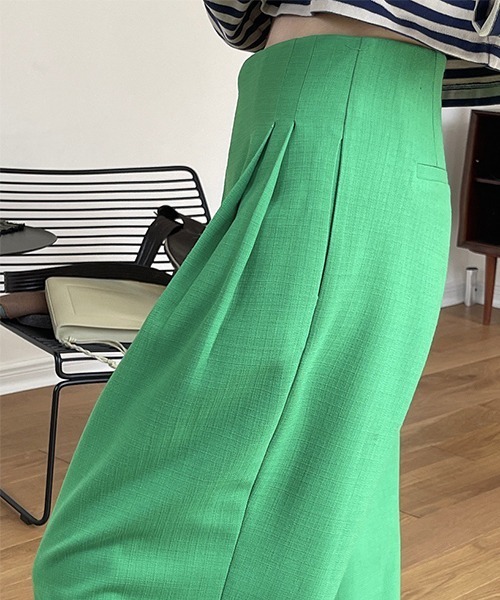chuclla(チュクラ)の「【chuclla】【2022/SS】Cross waist color wide pants chw22s097(その他パンツ・レディース・アイボリー/グリーン・S/M/L)」の17枚目の写真